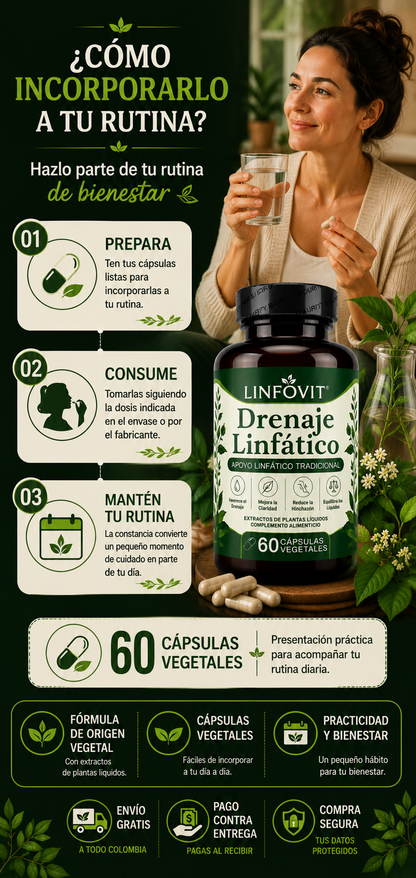 LINFOVIT - 🌿 2 FRASCOS EN 1 — ¡SOLO $79.900! 60 cápsulas vegetales para acompañar tu rutina de bienestar