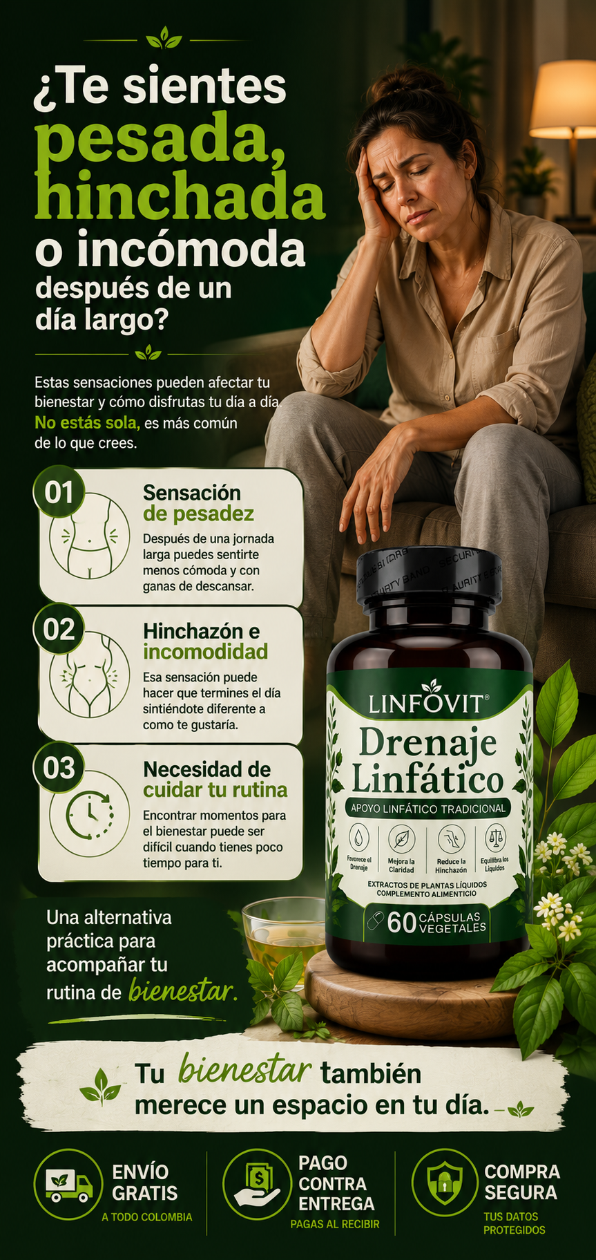 LINFOVIT - 🌿 2 FRASCOS EN 1 — ¡SOLO $79.900! 60 cápsulas vegetales para acompañar tu rutina de bienestar