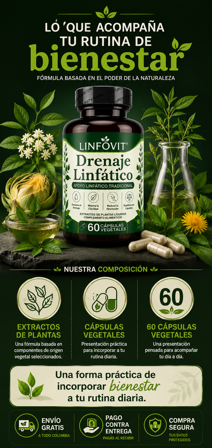 LINFOVIT - 🌿 2 FRASCOS EN 1 — ¡SOLO $79.900! 60 cápsulas vegetales para acompañar tu rutina de bienestar